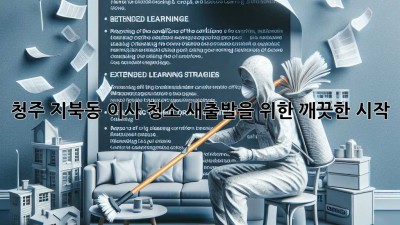 청주 지북동 이사 청소: 새출발을 위한 깨끗한 시작